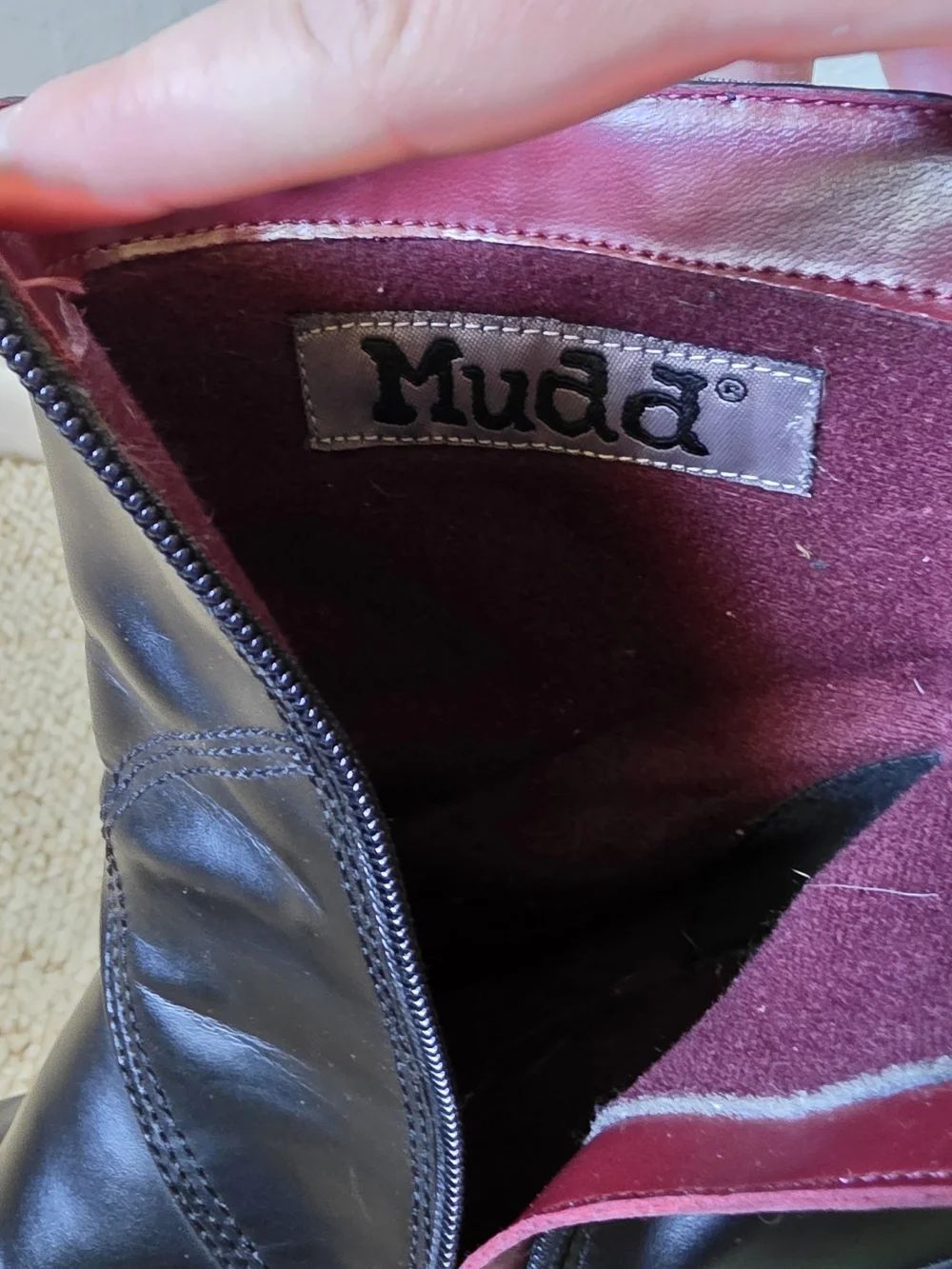 Vintage Y2K Mudd Bratz Doll Chunky Heel Faux Leather Embroidered Boots Size 9 - Picture 13 of 16